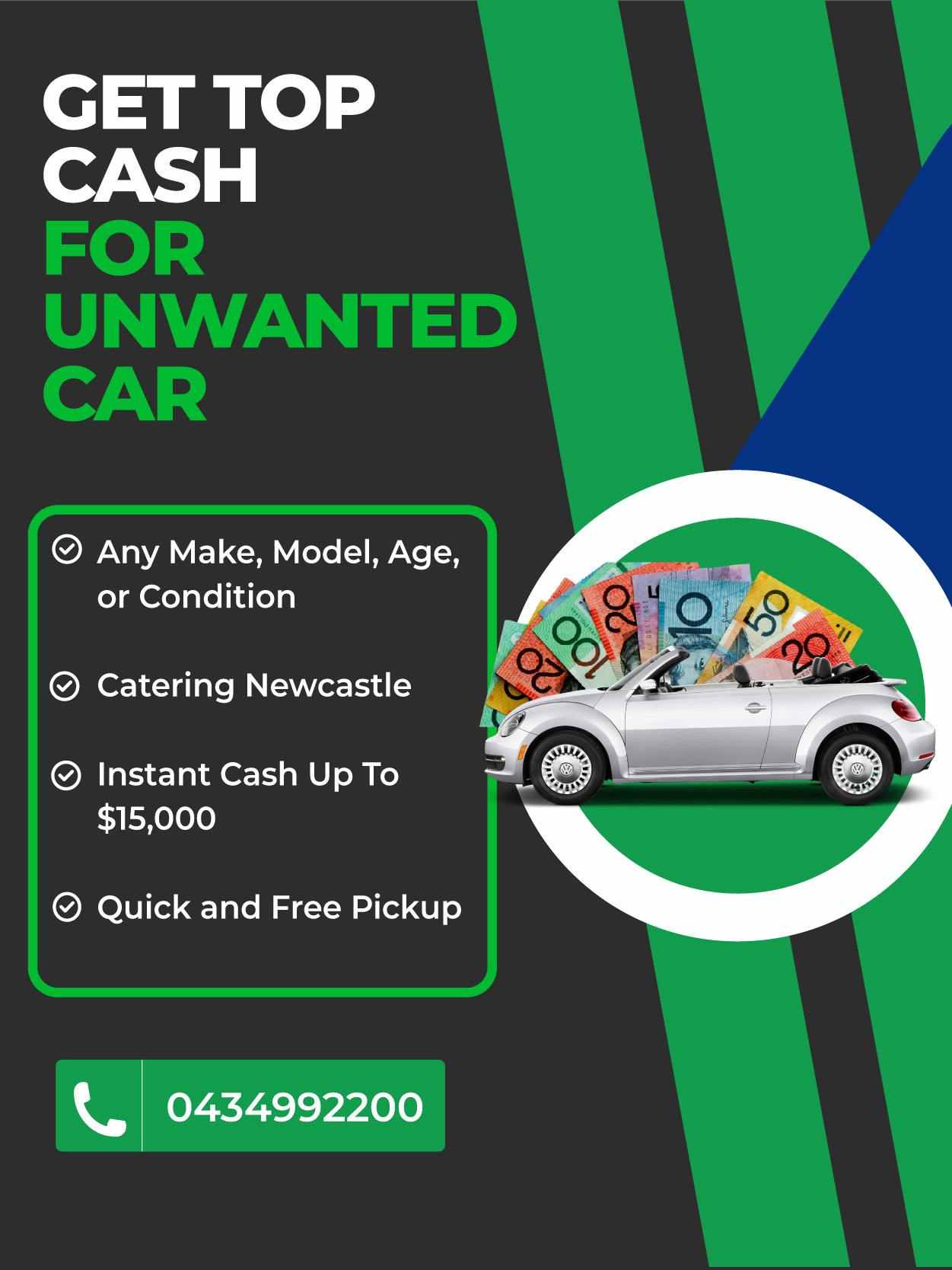 Get Cash for Unwanted Cars We Offer Free scrap car removal